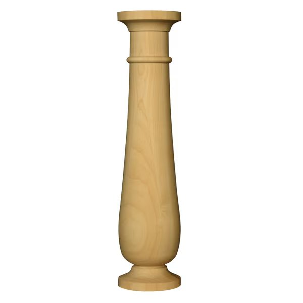 21 x 4 7/8 Traditional End Table Leg in Cherry, Osborne Wood Products, Mfr#: 1232C